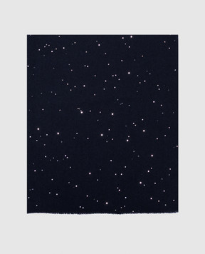 Peserico Blue scarf with sequins A31549C0CC889