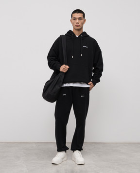 Off-White Black Landscape Arrow Hoodie 44MBB085F5F008