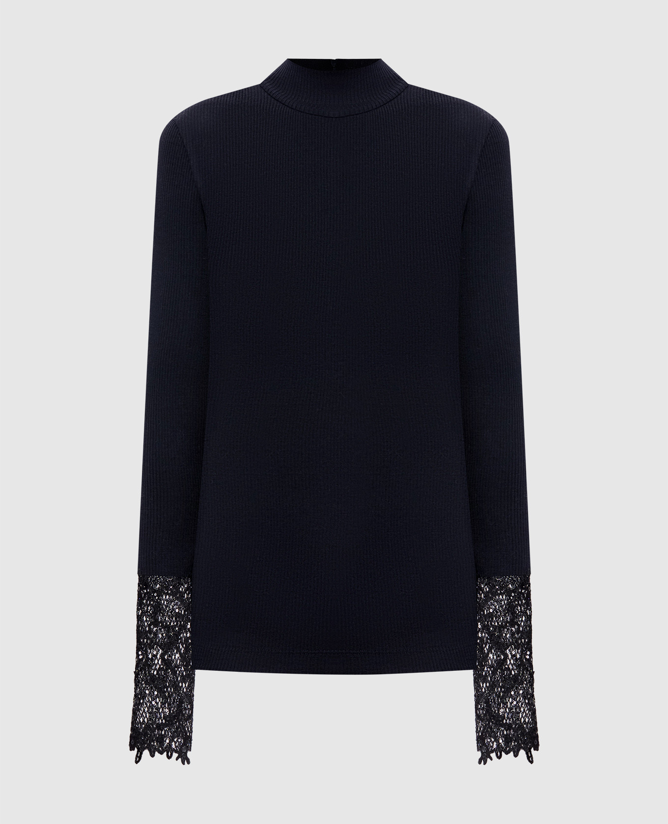 Navy blue ribbed top