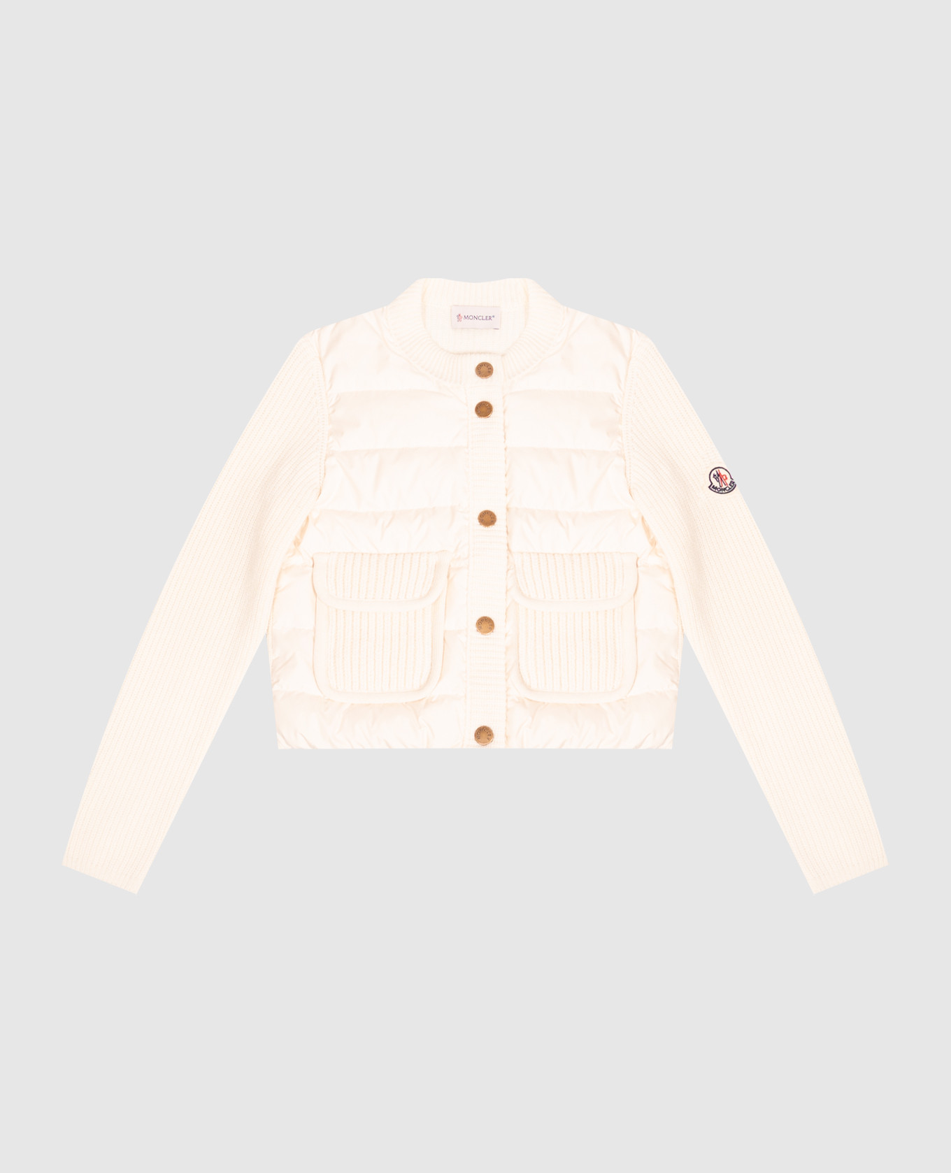 Children's combination jacket in ivory color