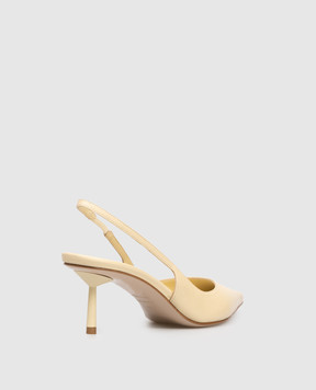 Le Silla BELLA beige leather slingbacks 4233B060LBPPNEM