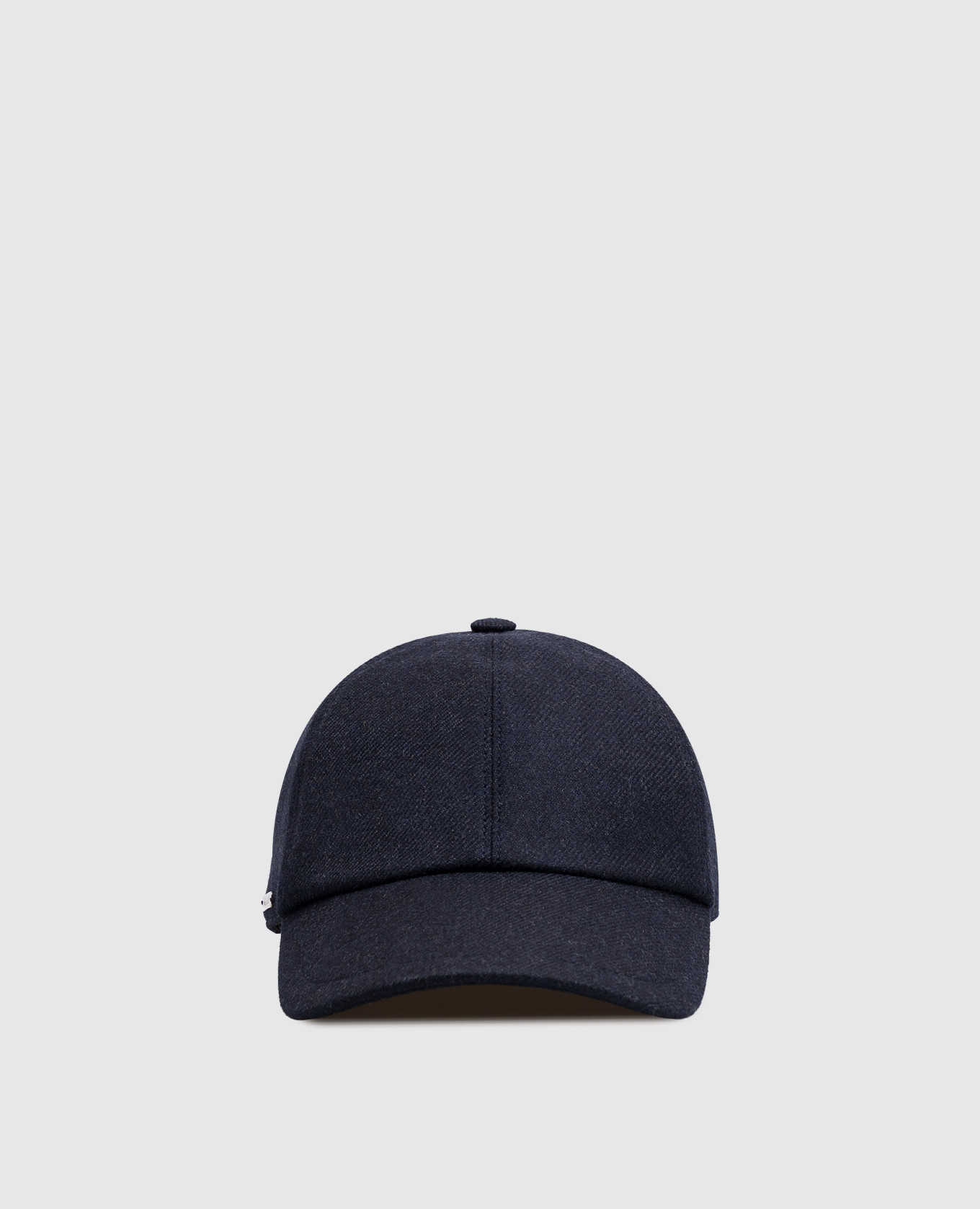 Blue wool and cashmere cap