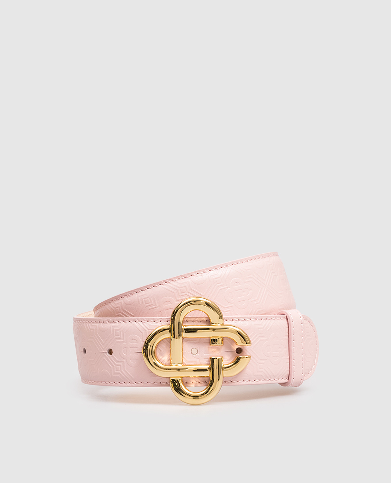

Pink leather belt with CC emblem Casablanca