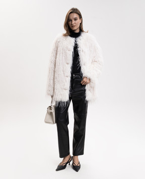 Loulou de Saison Black GALLINARA ribbed wool golf jacket GALLINARALDS