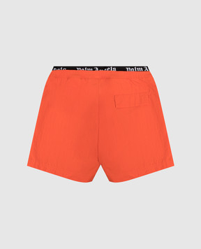 Palm Angels Children's orange swim shorts PBFD005S26FAB001
