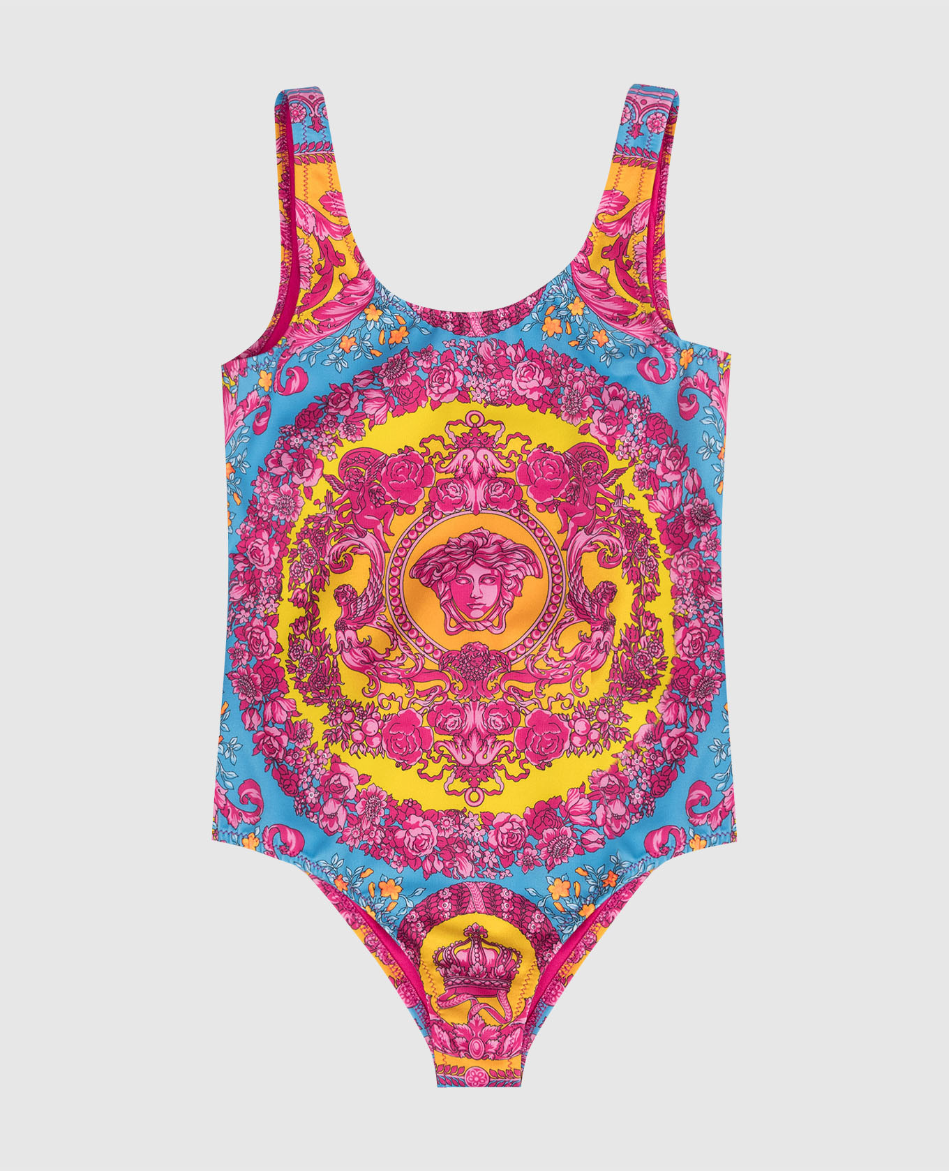 

Children's pink printed swimsuit Versace