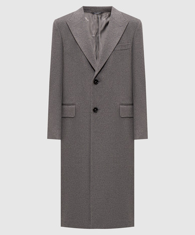 Gray cashmere coat