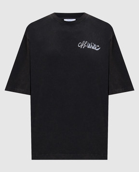 Off-White Grey T-shirt with Marker logo print 2AA134S26JER003
