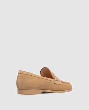 Gianvito Rossi GEORGE brown suede loafers G2534651CUOCAMEL