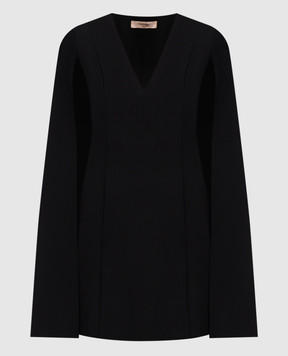 Twinset Black mini dress with logo 252TT2402