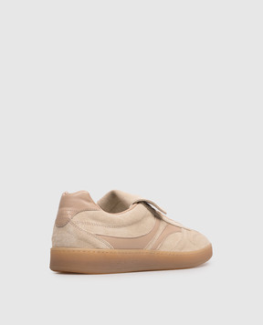 Iceberg Beige suede sneakers with logo print IU1809A