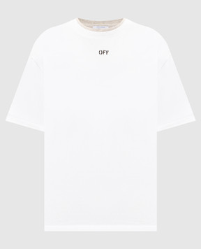Off-White Grey melange T-shirt with logo print 44MAA16NF26J004