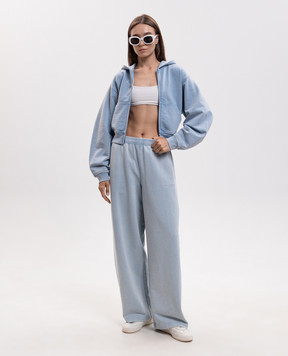 Alexander Wang Blue sweatpants with crystals 1CC3264020