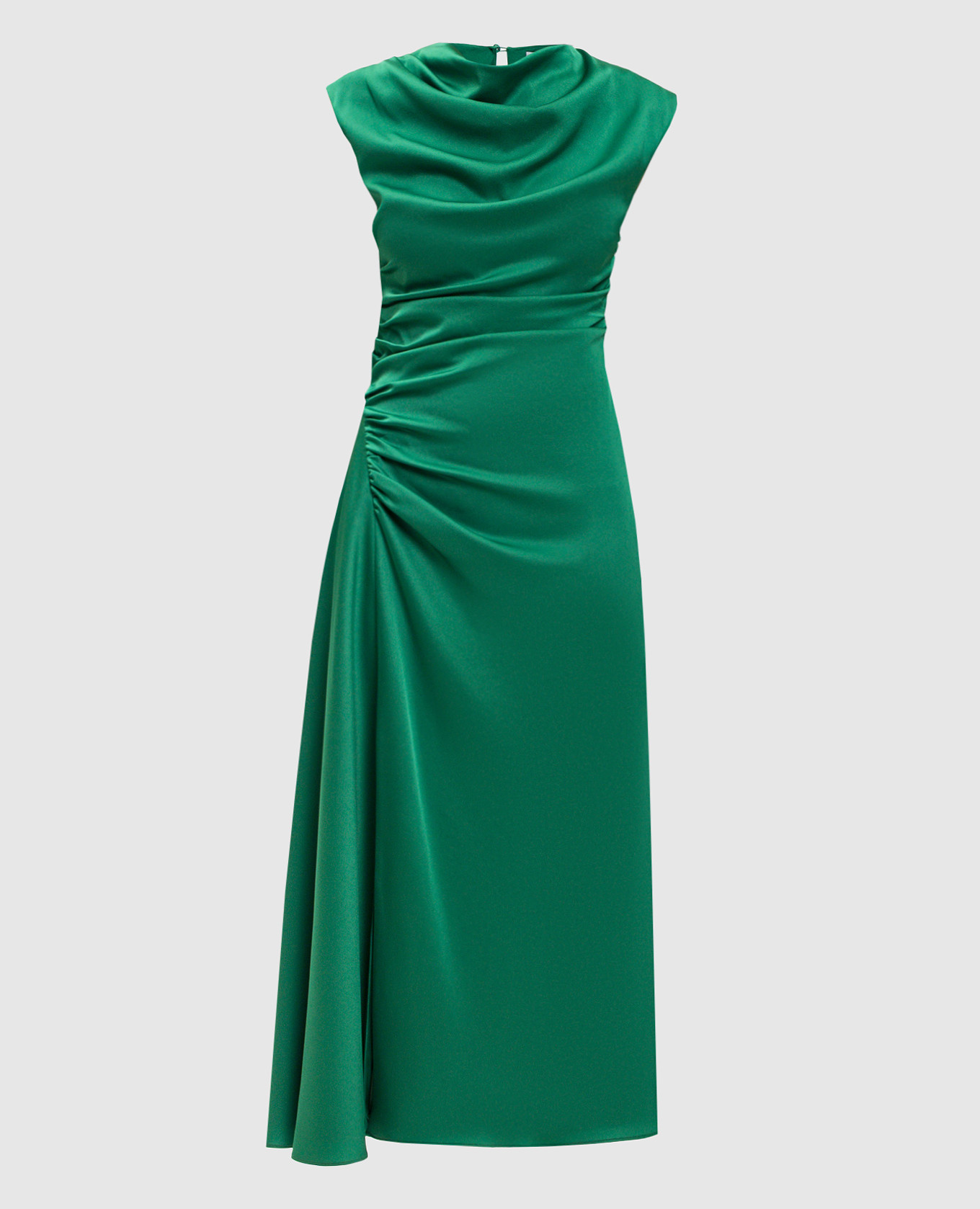 

Burke green draped dress Simkhai