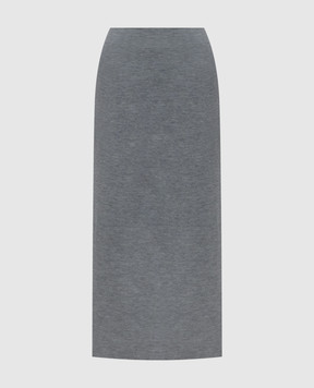 Max Mara SONNI gray wool skirt MMLSONNI