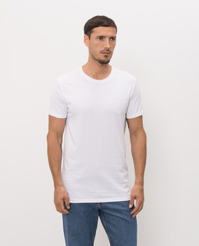 Palm Angels Set of white T-shirts with logo PLA1UMWTS04TR