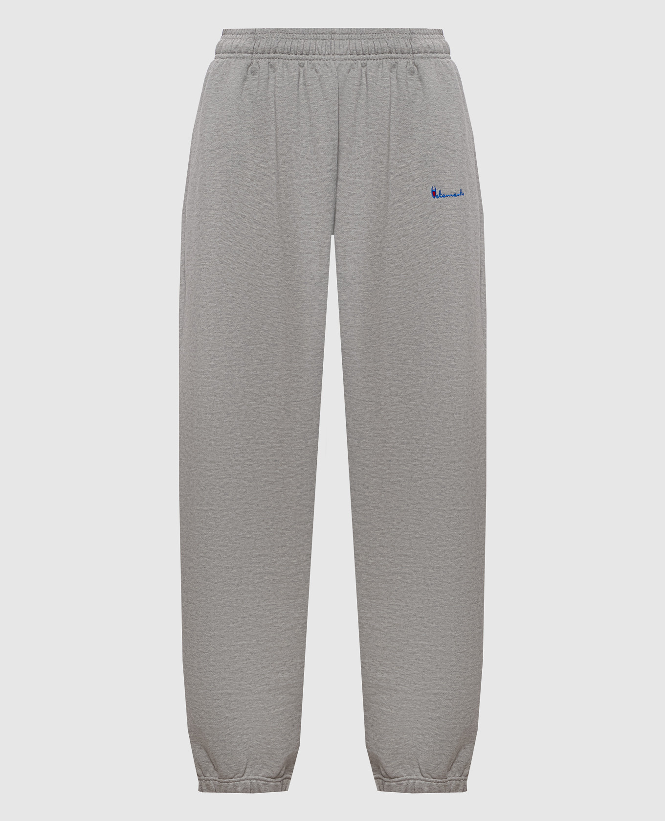 Graue Jogginghose mit Logostickerei