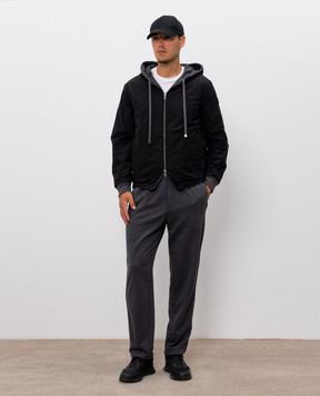 Moncler Reversible sports jacket with logo patch L20918G0001689B2V