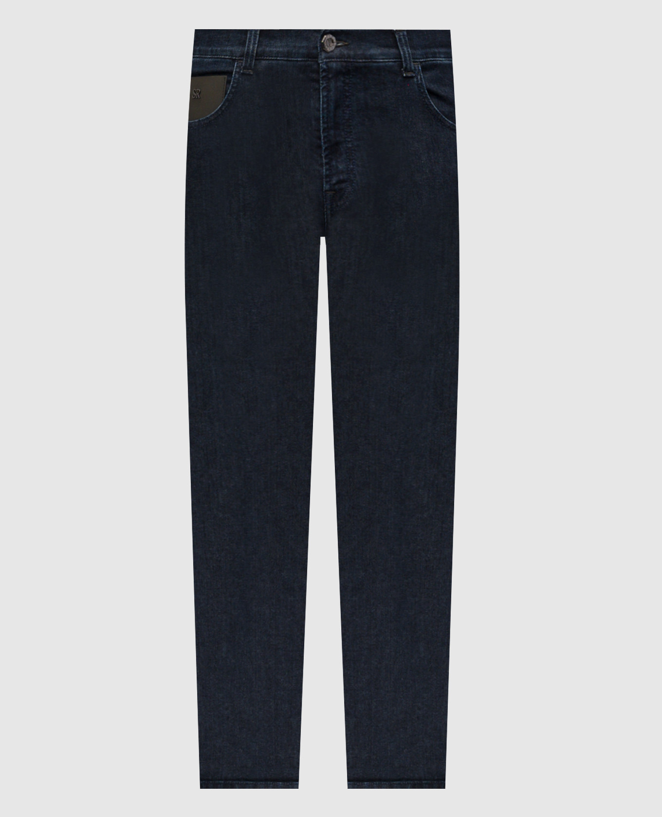 

Blue jeans with logo Stefano Ricci, Navy blue