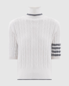 Thom Browne Ivory cashmere top FKA532AY2022
