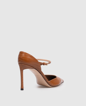 Tom Ford Vertigo Brown Leather Mary Jane Shoes W3895LCL381P