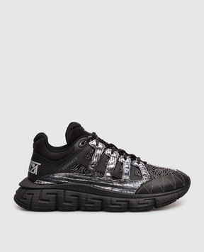 Versace Trigreca black combination sneakers DSU8094D18TCG
