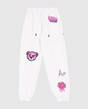 Sprayground Children's white Graffiti joggers SPY1450EWHT
