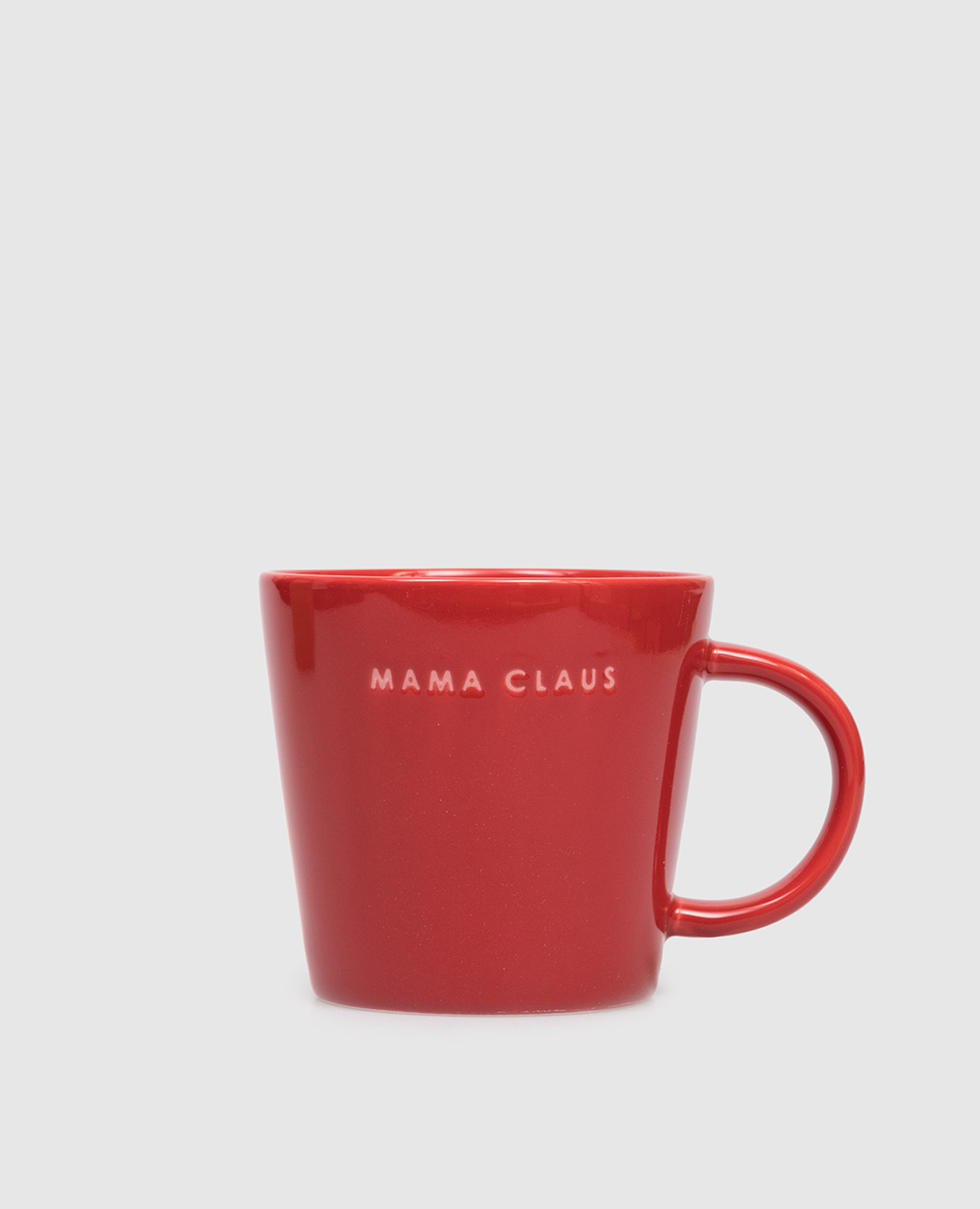 

Red ceramic tea cup MAMA CLAUS Vondels