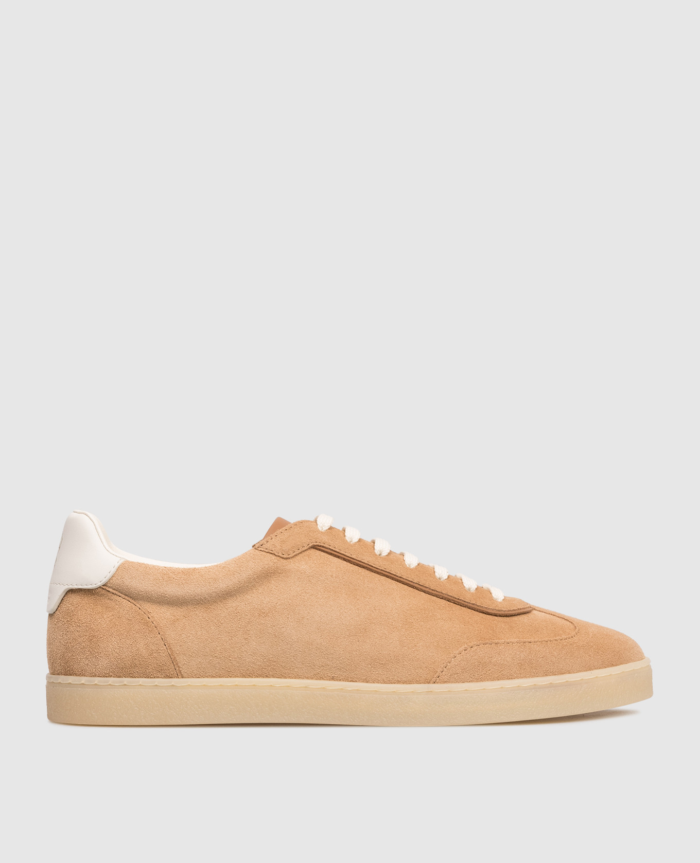 Brown suede sneakers