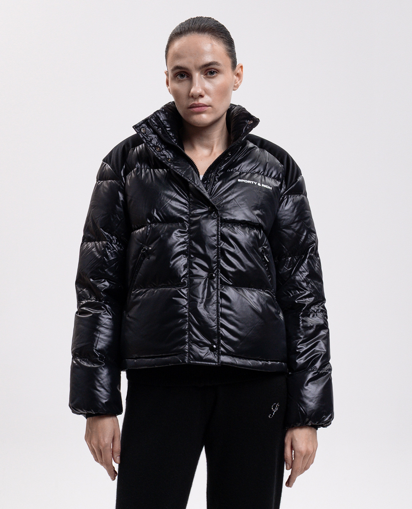 Black down jacket Sporty & Rich 3