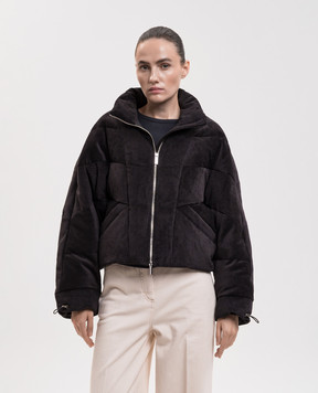 Be Florence Black corduroy down jacket BE263