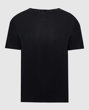 Loulou de Saison AVALYN black ribbed T-shirt AVALYNLDS