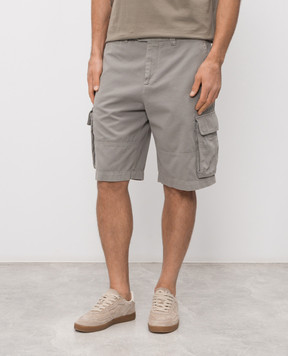 Brunello Cucinelli Khaki cargo shorts M252DL0510