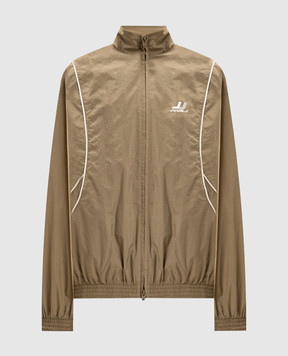 Juun.j Khaki sports jacket with logo JW6339W03A