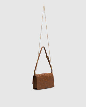 Fendi Brown leather Tube clutch 8M0498AAJD