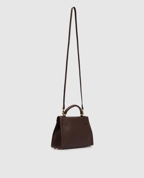 Babe Pay Pls Brown leather satchel bag 6509