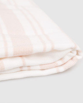 L'appartement White striped towel ONESIDEHANDTOWEL