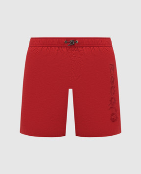 Iceberg Red swim shorts with logo embroidery ICE26MBM07