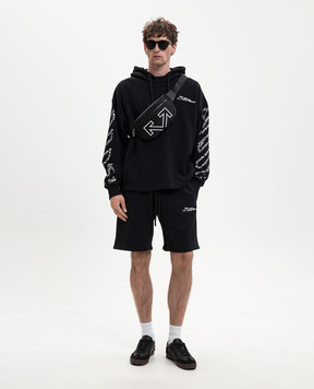Off-White Black hoodie with print 44MBB12MS26F005