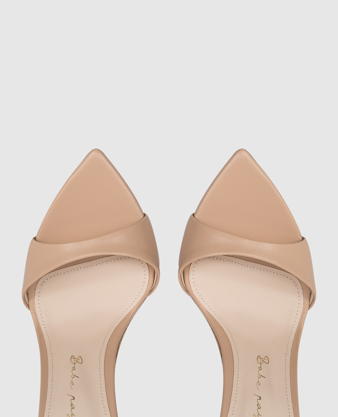 Beige leather sandals Babe Pay Pls 4