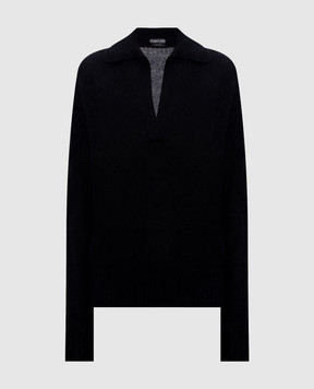 Tom Ford Black cashmere and silk sweater MAK1440YAX1029