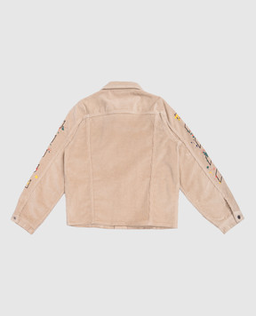Off-White Children's beige corduroy jacket 44GEV001F5F001