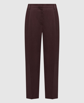 Brunello Cucinelli Brown linen pants MH126P8292