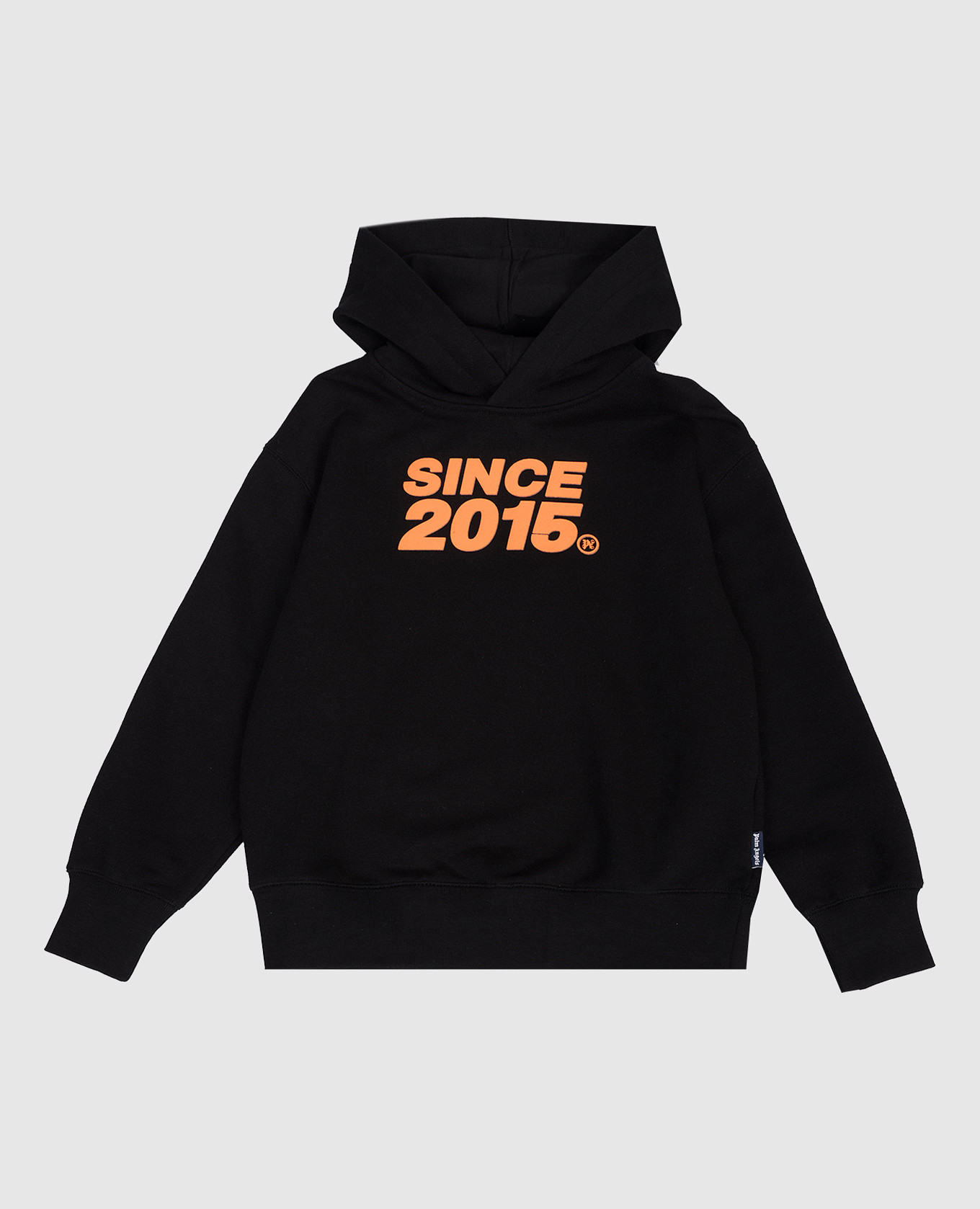 

Children's black hoodie with print Since 2015 Palm Angels