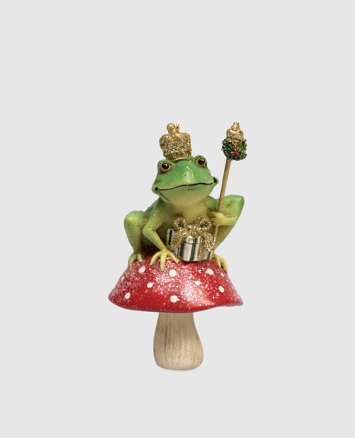 

Frog Prince Christmas tree ornament Kurt Adler, White