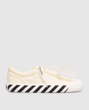Off-White Yellow Vulcanized Undercut Sneakers OWIA28QS26FAB001