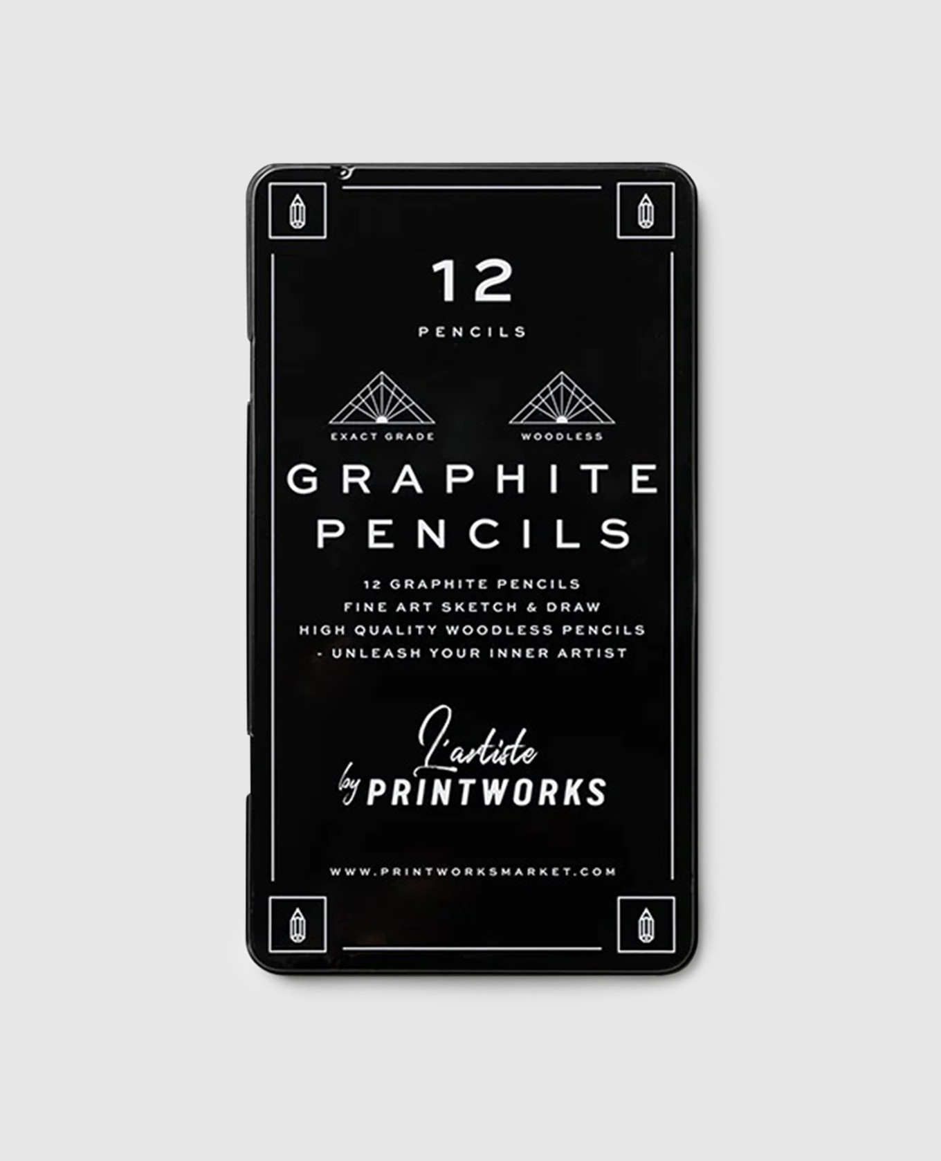 

GRAPHITE graphite pencil set Printworks, Black