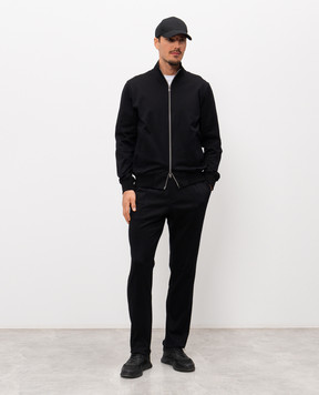 CAPOBIANCO Black tracksuit with logo plate 20M451BI0020M708BI00