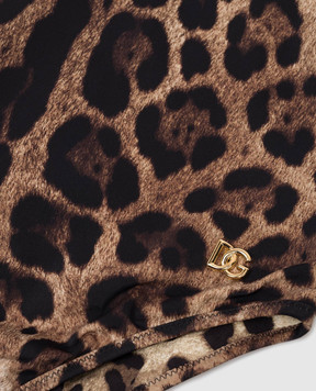 Dolce&Gabbana Brown leopard print swimsuit L5J812ONO11812+