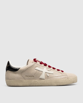 Premiata Stevend beige leather sneakers STEVEND8492